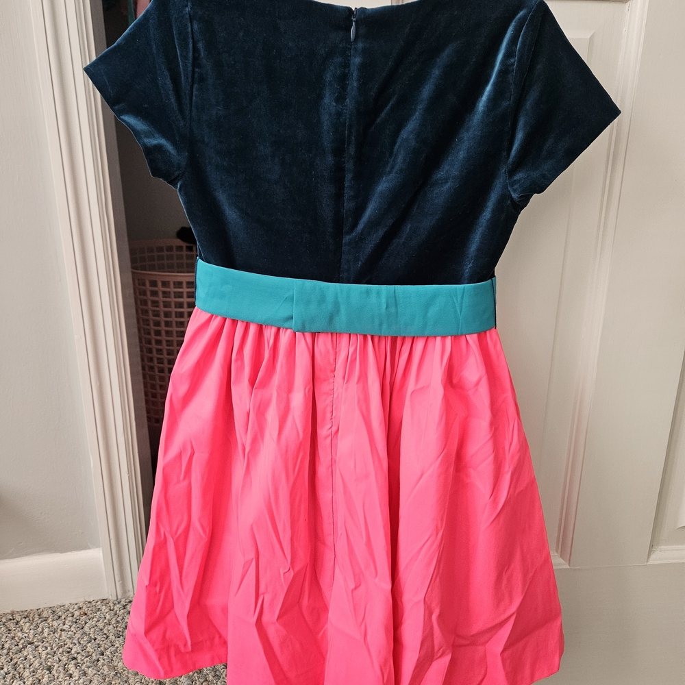 Jacadi Charming Pink and Blue Kids Dress - Picture 2 of 6